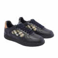 Burberry Terrace Leather and Check Sneakers-thumb-1