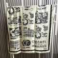 Chanel Designer White Silk Stole-thumb-4