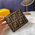 Fendi Brown Premium Compact Wallet-thumb-0