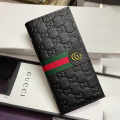 Gucci GG Supreme Monogram Black Long Wallet-thumb-0