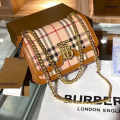 Burberry TB Monogram Quilted Brown Shoulder Bag-thumb-0