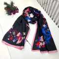 Chanel Premium Quality Black Silk Stole-thumb-0