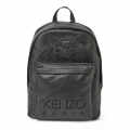 Kenzo Tiger Black Leather Backpack-thumb-0