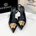 Versace La Medusa Slingback Heel Sandals-thumb-0