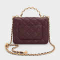 Charles & Keith Cressida Wine Sling Bag-thumb-2