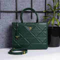 Prada Symbole Bag Large Green Leather Bag-thumb-1