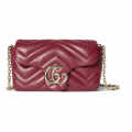 Gucci Matelasse Super Mini GG Wine Marmont Bag-thumb-0