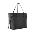 Louis Vuitton Solid Shades Embossed Neverfull Black Tote Bag-thumb-1