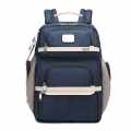 Tumi Expandable Organizer Laptop Blue & White Bag-thumb-0