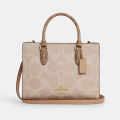 Coach Maggie Cream Tote Bag-thumb-0