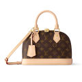 Louis Vuitton Alma Brown & Cream Shoulder Bag-thumb-0