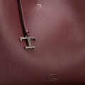 Tod's Boston Coffee Leather Tote Bag-thumb-3