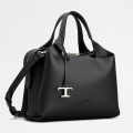 TOD'S Boston Black Leather Tote Bag-thumb-1