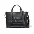 Marc Jacobs Canvas Black Leather Tote Bag-thumb-0