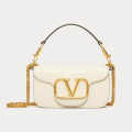 Valentino Garavani White Small Shoulder Bag-thumb-0