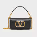 Valentino Garavani Black Small Shoulder Bag-thumb-0