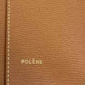 Polene Grained Brown Leather Tote Bag-thumb-4