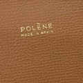 Polene Grained Brown Leather Tote Bag-thumb-5