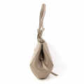 Polene Grained Beige Leather Tote Bag-thumb-3