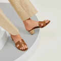 Hermes Oasis Brown Heel Sandal-thumb-4