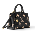 Louis Vuitton Montaigne Black Leather Bag-thumb-1