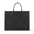 Louis Vuitton Onthego MM Black Tote Bag-thumb-0