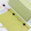 Van Cleef Alhambra Rose Gold & Black Bracelets For Women-thumb-0