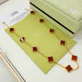 Van Cleef Alhambra Red Necklace-thumb-0