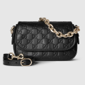 Gucci Emblem Black Tote Bag-thumb-3