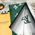 Louis Vuitton Green Cashmere Wool Blend Scarf-thumb-0