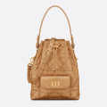 Dior Caro Mini Brown Bucket Bag-thumb-0