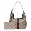 Gucci Jackie Hobo Beige Tote Bag-thumb-0