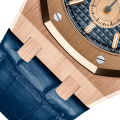 Audemars Piguet Royal Oak Selfwinding Chronograph Rose Gold Blue Index 41mm Blue Leather 26331OR.OO.D315CR.01-thumb-6