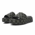 Gucci Black Premium Quality Women's Flat Sandals-thumb-1
