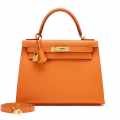 Hermes Orange Premium Quality Bag-thumb-0