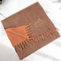 Hermes Premium Quality Brown Silk Stole-thumb-0
