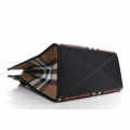 Burberry Denny Checked Brown Tote Bag-thumb-3
