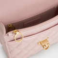 Charles & Keith Cressida Quilted Qiki Pink Sling Bag-thumb-3