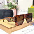Gucci Oversized Square Brown Women's Sunglasses-thumb-0