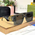 Gucci Oversized Square Grey Women's Sunglasses-thumb-0