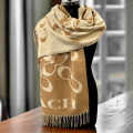 Coach Signature Beige C Border Stole-thumb-0