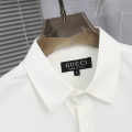Gucci GG Embroidery White Cotton Shirt-thumb-3