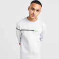 Boss Embroidery White Cotton Sweatshirt-thumb-0