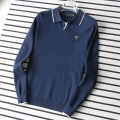 Prada Blue Knitted Long-Sleeve Pullover-thumb-0