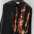 Gucci Tiger Claw & Eye Graphic Black Cotton Shirt-thumb-2