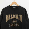 Balmain Paris Golden Logo Black Sweatshirt-thumb-1