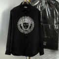 Versace Milano Couture Crystal Black Shirt-thumb-0