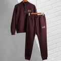Emporio Armani EA7 Maroon Premium Tracksuit-thumb-0