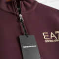 Emporio Armani EA7 Maroon Premium Tracksuit-thumb-1