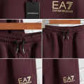 Emporio Armani EA7 Maroon Premium Tracksuit-thumb-2